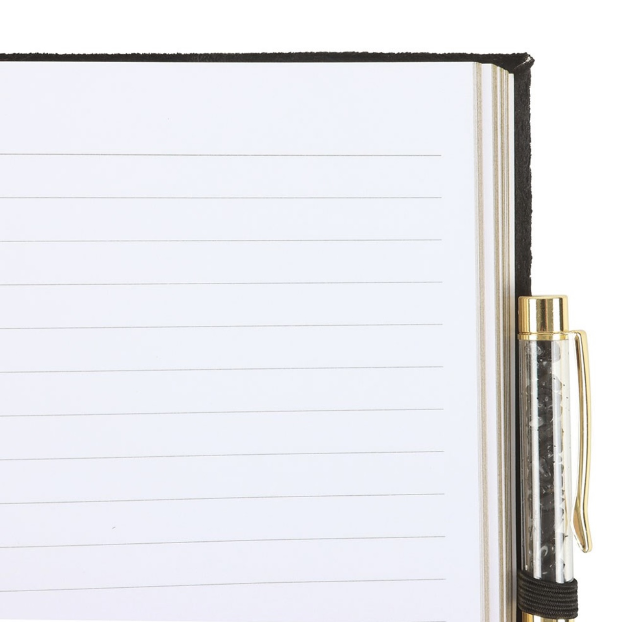 Book Of Shadows Journal With Black Obsidian Crystal Pen - Image 4