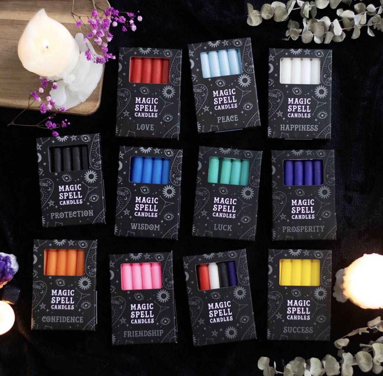 Pack Of 12 Mixed Spell Candles - Image 5