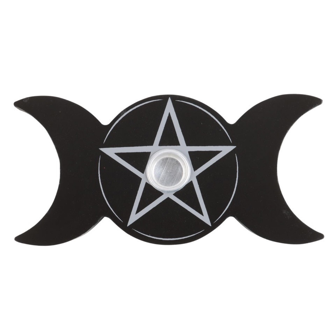 Triple Moon Spell Candle Holder - White and Black - Image 7