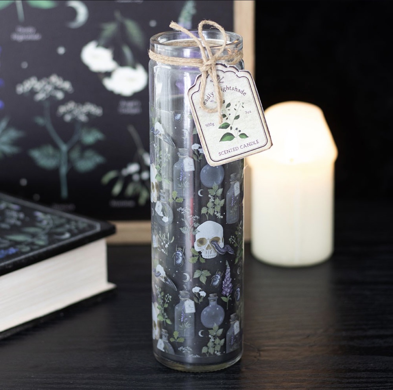 Poisonous Plants Deadly Nightshade Tube Candle
