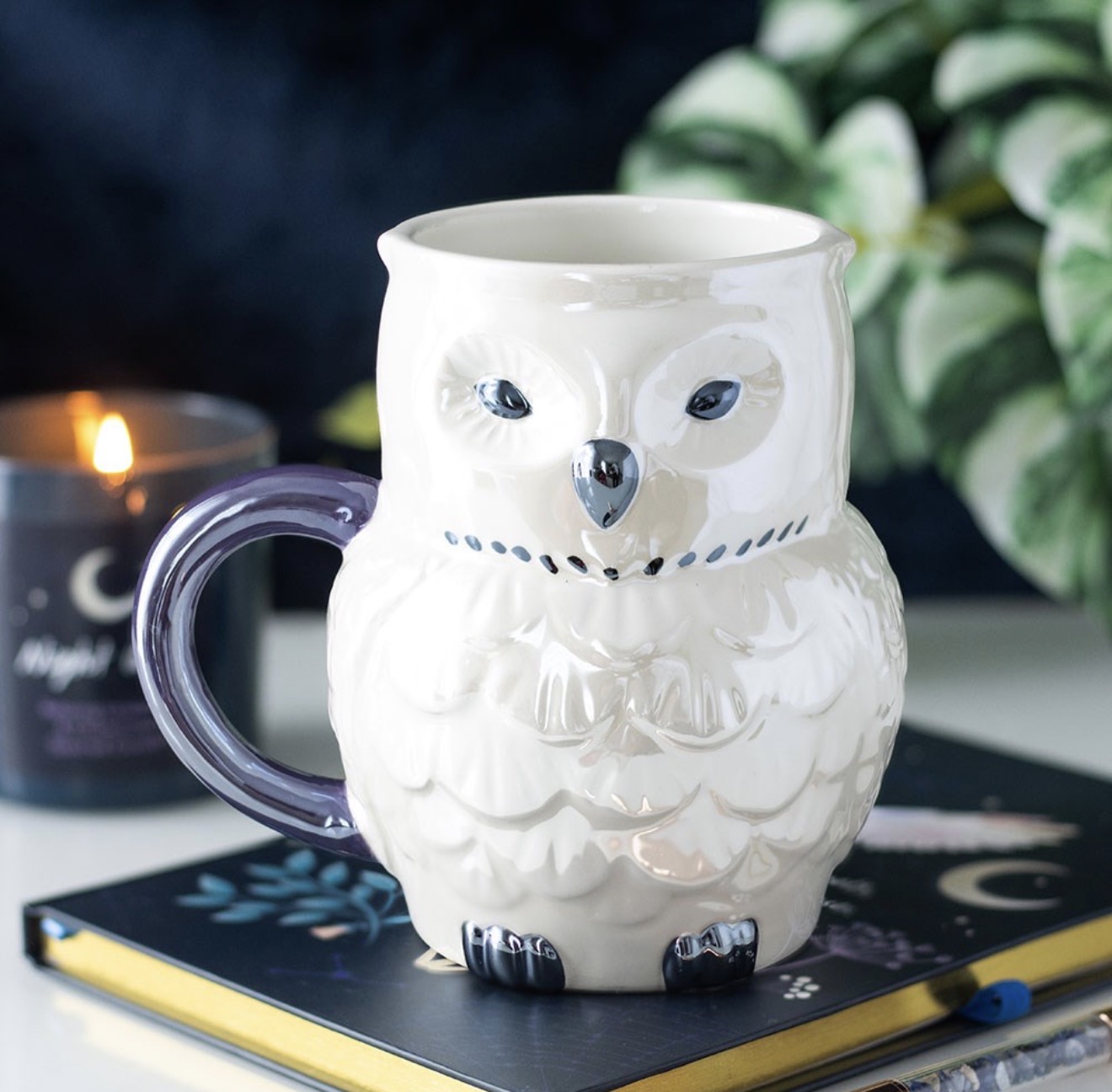 Owl Shaped Iridescent Mug