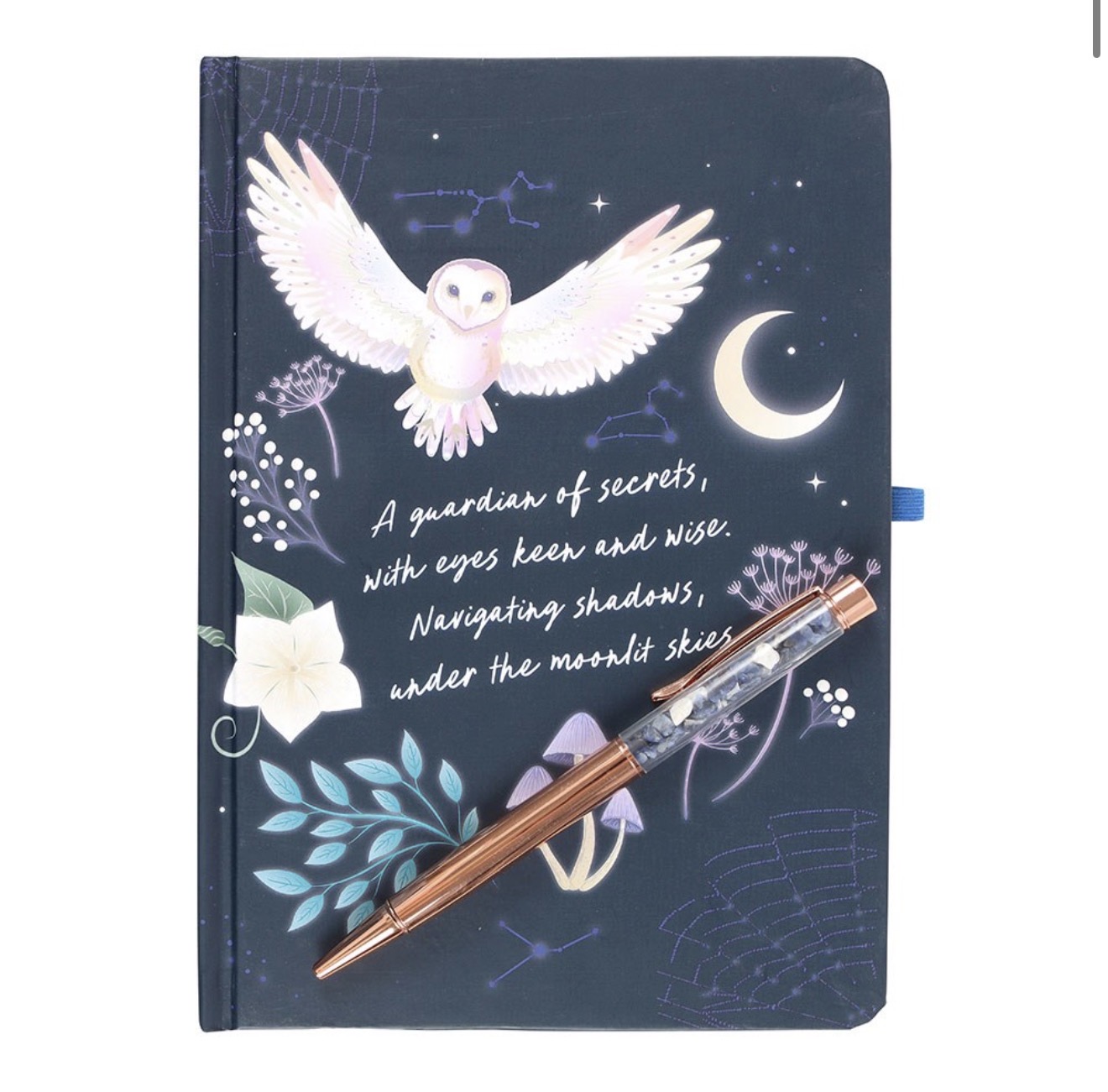 Night Owl Journal With Sodalite Pen - Image 3