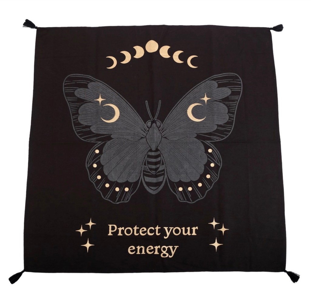 72cm Black Moth Altar Cloth