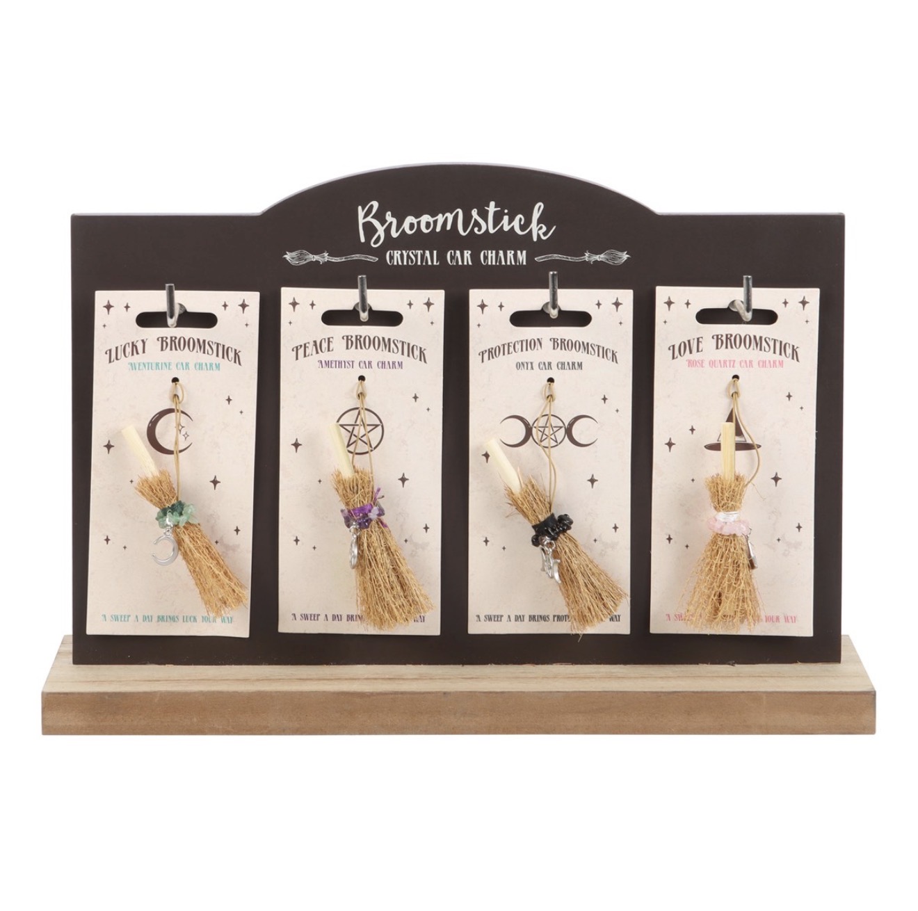 Lucky Crystal Broomstick Car Charm - Image 3