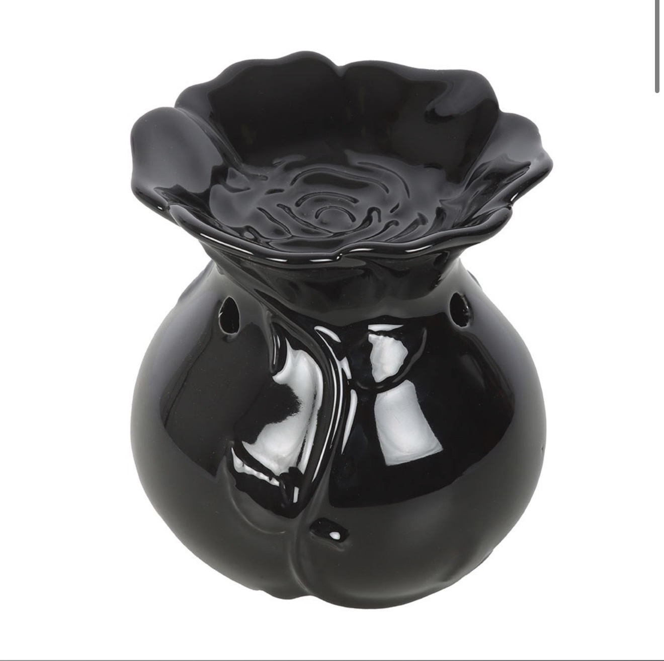 Black Rose Oil Burner - Image 2