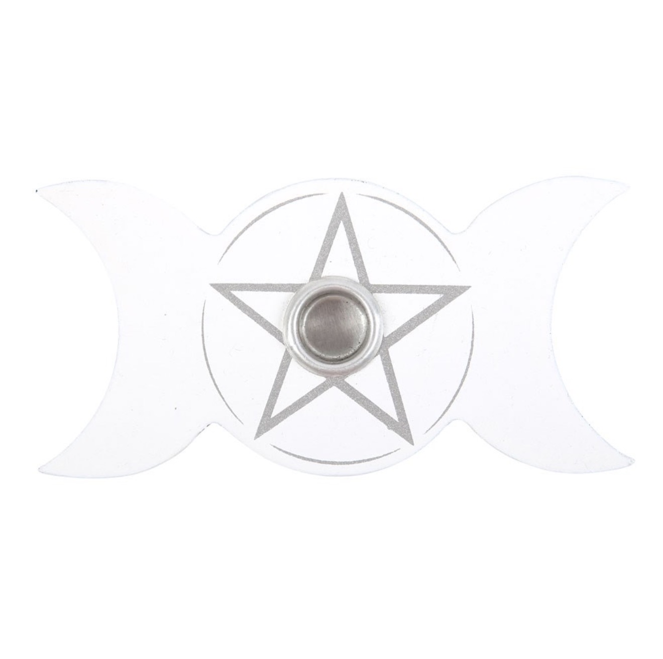 Triple Moon Spell Candle Holder - White and Black - Image 3