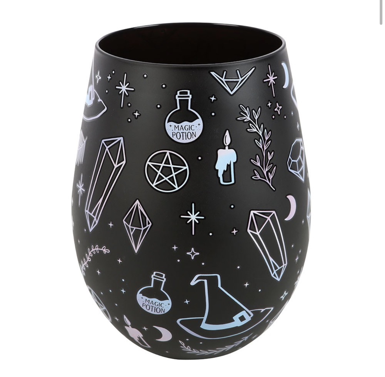 Crystal Witch Print Stemless Glass - Image 2