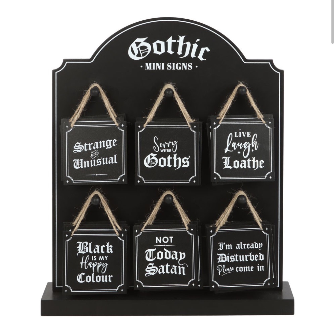 Gothic Hanging Mini Signs - Image 2