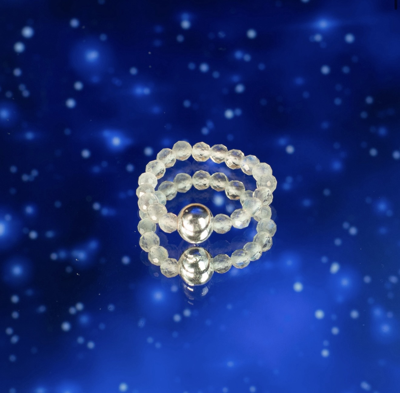 Nymph Spirit Gemstone Ring Set - Northern Lights - Image 8