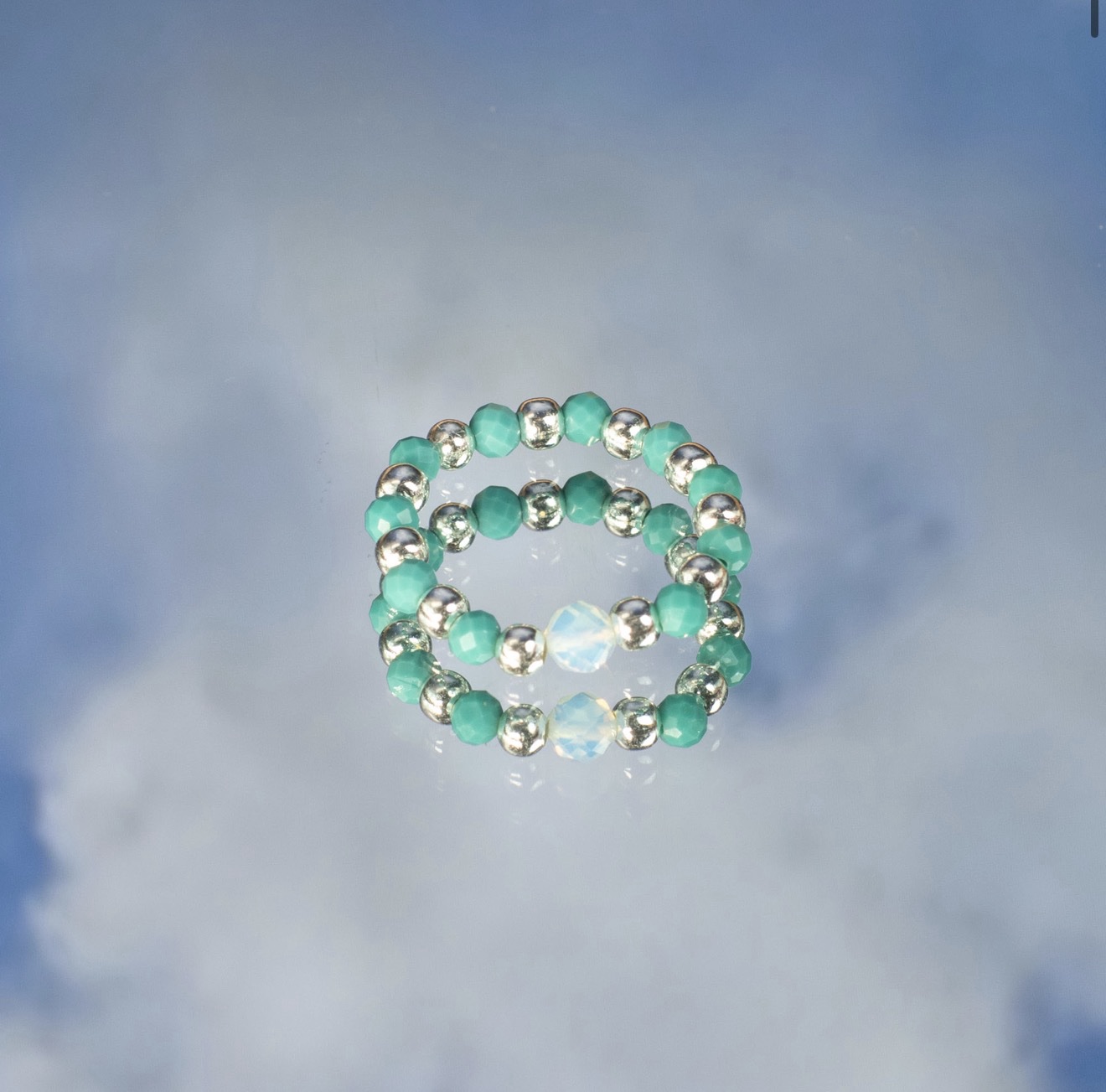 Nymph Spirit Gemstone Ring Set - Endless Ocean - Image 8