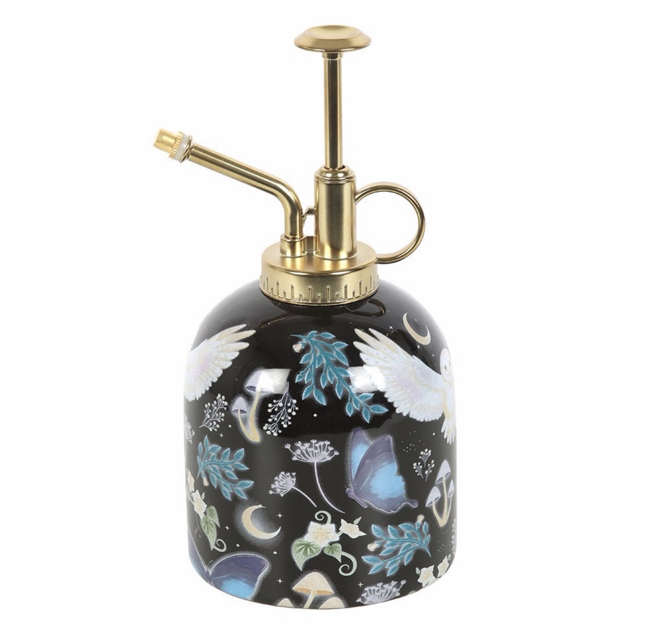Night Flight Owl Print Ceramic Plant Mister - Image 2
