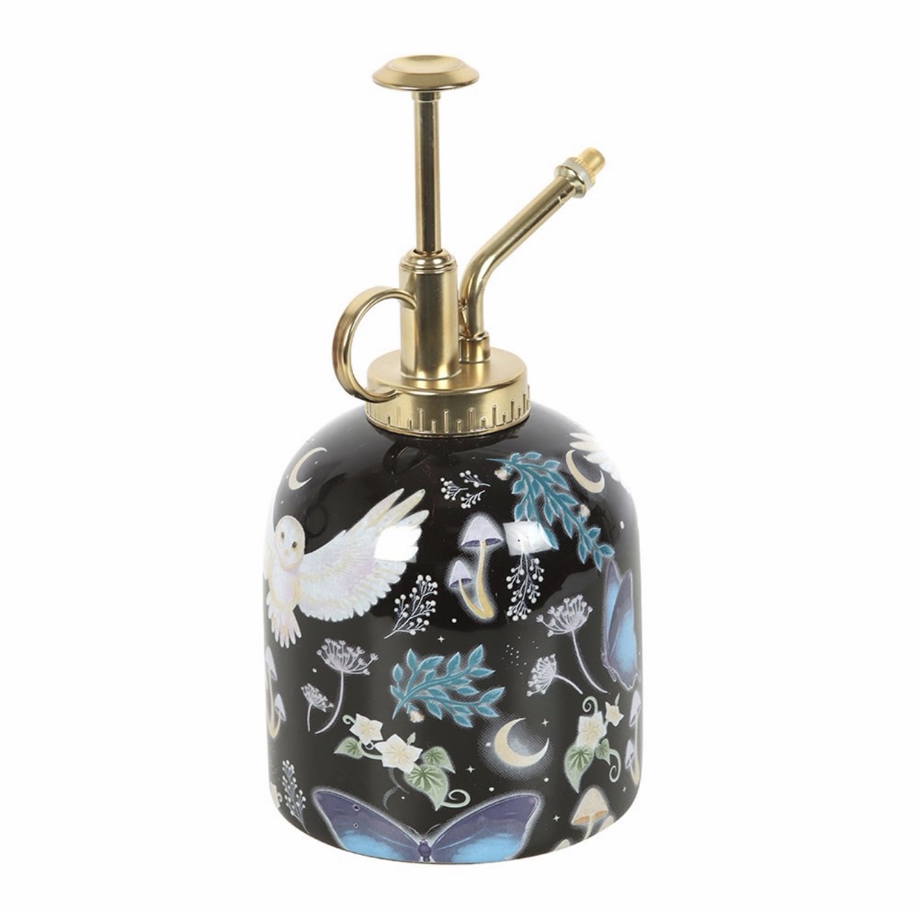 Night Flight Owl Print Ceramic Plant Mister - Image 3