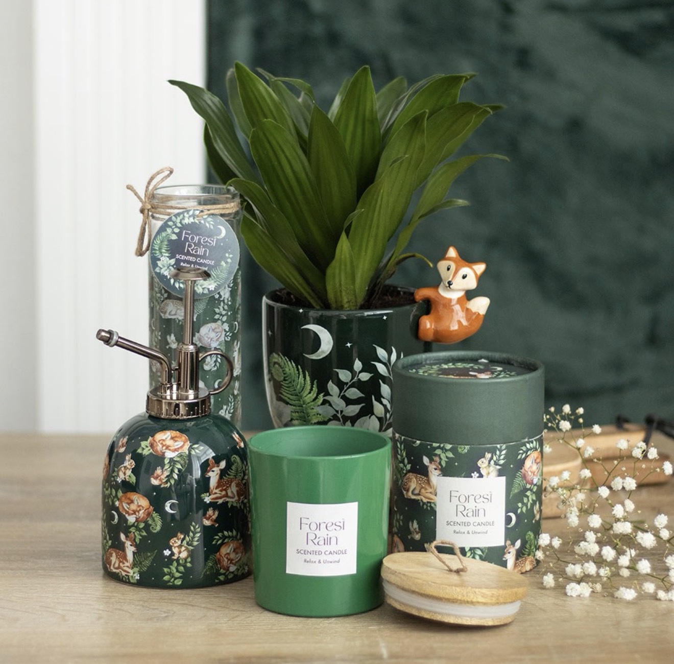 Fawn And Friends Forest Print Ceramic Plant Mister - Image 5